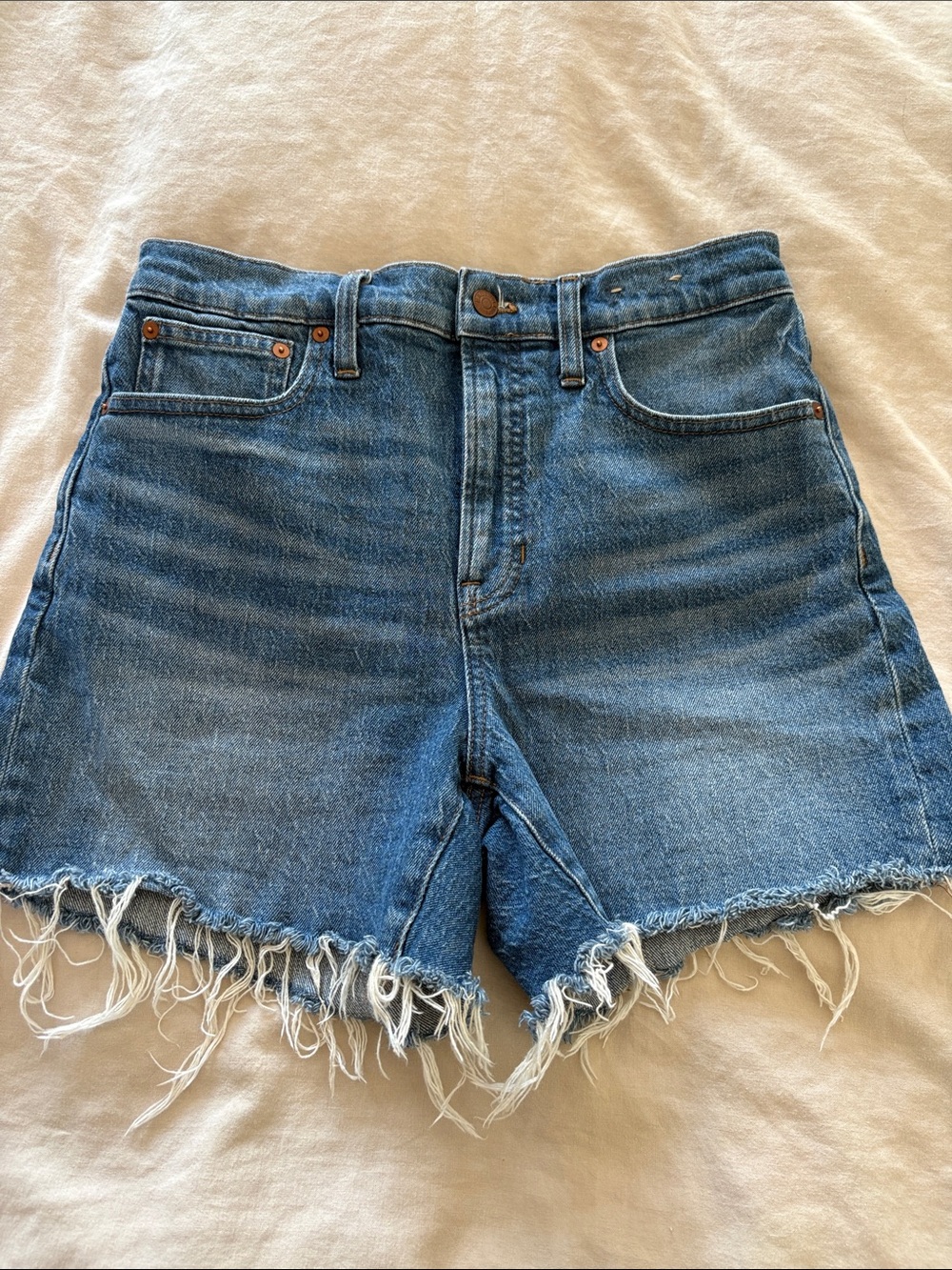 Madewell The Perfect Mid Length Jean Shorts